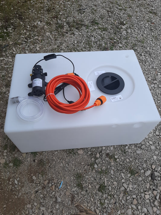 Ensemble réservoir 74 l et kit douche 650